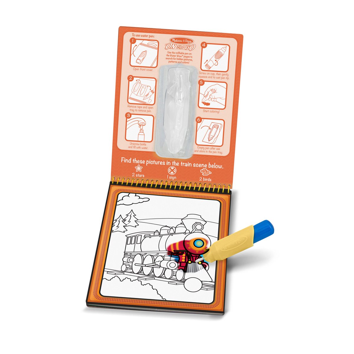 Cuaderno Para Colorear Con Agua Melissa & Doug - Vehículos